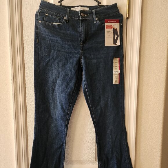 Signature by Levi Strauss Denim - Levi Strauss Simply Stretch Mid Rise Bootcut Jeans NEW WITH TAGS size 6M